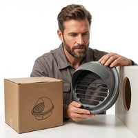 Hot-Selling de haute qualité 6 pouces rond coupe-vent, étanche à la pluie et aux insectes SUS304 épaissi bouchon d'aération en acier inoxydable