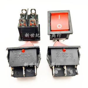 Interruptor basculante de panel de doble pala KCD1, 10A, cuatro pines, interruptor de encendido/apagado para máquina de limpieza, certificado PA66 para doble uso - Product Image 5