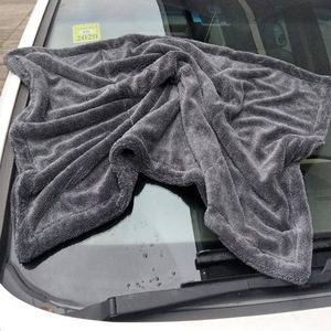 Microfiber Car Wash Towel Double Layer Braided Thickened <b>Absorbent</b> Cleaning <b>Cloth</b> For Vehicle Detailing - Product Image 3