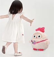 CBYD Robot parlant créatif en peluche avec IA, poupée interactive intelligente à visage numérique, conversation vocale, musique, chant, jouet éducatif pour enfants