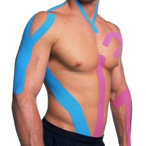 Bande de kinésiologie respirante et imperméable sur mesure 5cm*5m pour la protection musculaire et les sports athlétiques, réduit la douleur, 95% coton + 5% élasthanne - Product Image 6
