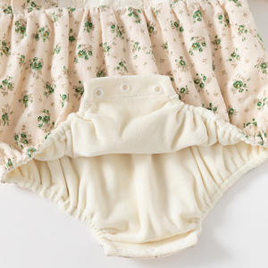 Combinaison bébé personnalisée, chaleur hivernale, 100% coton, motifs floraux doux, 3-24 mois, vente en gros de combinaisons bébé - Product Image 5