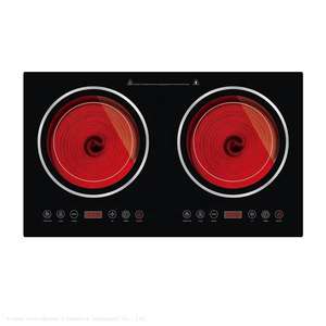 Vente flash <span class=keywords><strong>Plaque</strong></span> de cuisson électrique 2 brûleurs avec chauffage céramique 3600w - Product Image 2