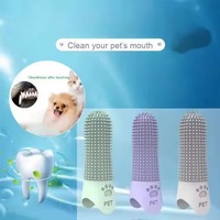 Cepillo de Dientes de Goma Suave de 360 Grados NCIPET, Cepillo para Limpieza Bucal de Mascotas