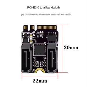 M2 To SATA3.0 Expansion Card KEY A + <strong>E</strong> WIFI M.2 To SATA Hard Disk Adapter Card Without Driver Installation - Product Image 5