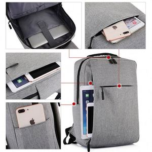 Factory Wholesale Business Men' School Bag Customize LOGO Teens Leisure Travel <b>Laptop</b> <b>Backpack</b> with Usb Mochila - Product Image 5