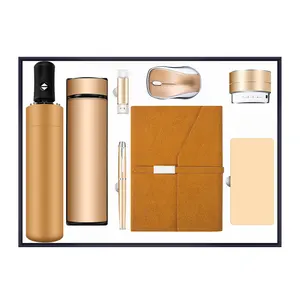 Smart gadgets 2022 notebook speaker power bank pen mouse vacuum flask 8 in 1 advanced technology gift set