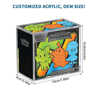 Boîte d'entraînement Pokémon Elite en acrylique magnétique transparent moderne, épaisseur 5 mm, support d'affichage écologique pour vitrine de magasin