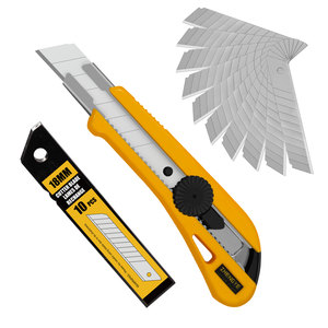 <span class=keywords><strong>Couteau</strong></span> utilitaire personnalisé ZY-221 avec manche en plastique ABS, lame de <span class=keywords><strong>couteau</strong></span> utilitaire SK2 de 18 mm, <span class=keywords><strong>couteau</strong></span> rétractable avec bouton, coupe-boîte - Product Image 1