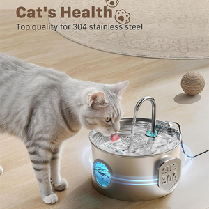 <span class=keywords><strong>Meilleure</strong></span> <span class=keywords><strong>fontaine</strong></span> à <span class=keywords><strong>eau</strong></span> automatique moderne et durable pour animaux de compagnie, écologique, 3,2 L, en acier inoxydable, distributeur d'<span class=keywords><strong>eau</strong></span> silencieux pour <span class=keywords><strong>chat</strong></span> avec USB - Product Image 6