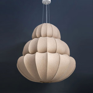Lámpara de Techo en Forma de Calabaza de 90cm de Diámetro, Seis Cabezas, Ahorro de Energía, para Sala de Estar, Diseño del Hogar - Product Image 1