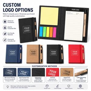 Cuadernos de Bolsillo Personalizados Económicos con Notas Adhesivas de Papel Kraft y Bolígrafo para Negocios - Product Image 2