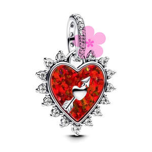 Pulsera de Plata de Ley S925 para Mujer, con Colgante de Zirconia, Diseño de Ángel, Serie Zirconia, Joyería DIY - Product Image 6