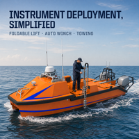 L25C LiDAR Sonar Payload Survei Laut Dalam Aluminium USV