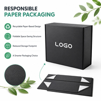 Boîte cadeau à fermeture magnétique personnalisée, boîte en papier pliable de luxe pour bijoux, cosmétiques et cadeaux