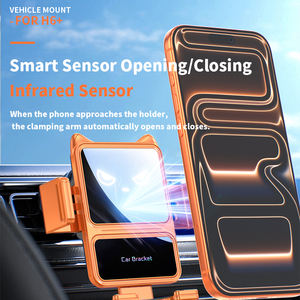 Nouveau design pour évent électrique Smart Sensing 15W voiture <span class=keywords><strong>charge</strong></span> sans fil multifonctionnel pour <span class=keywords><strong>iphone</strong></span> pour Samsung couleur Orange - Product Image 4