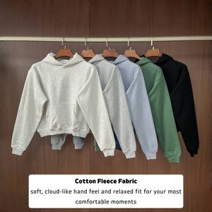 Sudadera con capucha de gran tamaño para mujer Softstreme 2025, recortada Sudadera corta con estampado personalizado para Fitness, gimnasio, tejido frontal de otoño - Product Image 3