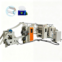 Máquina Automática para Plegar Pañuelos Faciales en Forma de V, Máquina para Plegar y Grabar Pañuelos en Forma de N/Z