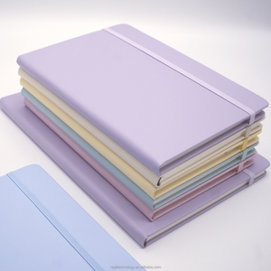 Cuaderno personalizado A5 Macaron Color pedido al por mayor para oficina, diario y uso de estudiantes, diseño minimalista con cierre de banda - Product Image 2