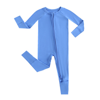 Combinaison en molleton French Terry pour bébé, combinaison à fermeture éclair, pyjama en coton avec fermeture éclair, combinaison pour nourrisson, barboteuse à manches longues pour nouveau-né