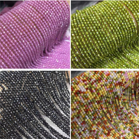 Perles de zircon rondes blanches à facettes de 2mm pour la fabrication de bijoux artisanaux en pierre perles en vrac pour divers modèles