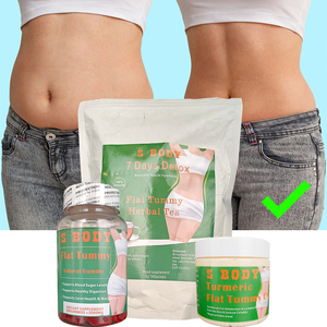 Venta caliente crema de masaje adelgazante hierbas naturales planas Bdoy Tummy Tea juego de adelgazamiento verde saludable Kit de pérdida de peso para quemar grasa - Product Image 5