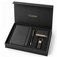 Coffret Cadeau de Luxe Personnalisé pour Bureau, Emballage Rigide en Papier avec Insert pour Carnet, Stylo, Porte-Cartes, Porte-clés, Ensembles d'Affaires