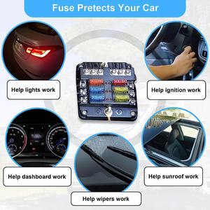 Kit de Fusibles para Camiones Automáticos, Fusible para Automóvil con Luces de Xenón, Inserto de <span class=keywords><strong>Seguro</strong></span>, Accesorio para Sistemas Eléctricos Automotrices - Product Image 4