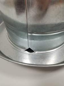 Abreuvoir à poulet en métal galvanisé <span class=keywords><strong>de</strong></span> 9 L avec poignée, distributeur d'eau pour volailles, mangeoires pour animaux - Product Image 5