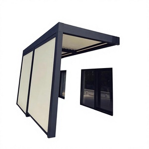 Pergola bioclimatique moderne de luxe en aluminium, personnalisable, écologique, imperméable, résistante à la décomposition et aux rongeurs, avec revêtement en poudre - Product Image 1