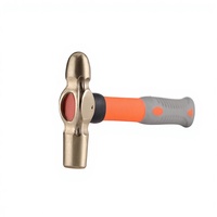 Marteau de boulanger X-Spark 1KG en cuivre jaune à tête carrée, diamètre 1, manche en fibre de verre, poignée texturée de qualité DIY, 33cm, support OEM 1
