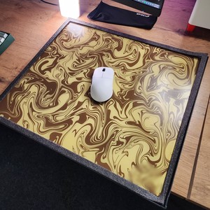 2025 tùy chỉnh kính cường lực chuột Pad mờ kính quang điện UV 3D in tùy chỉnh kích thước hoa văn Silicone Pad Hộp quà tặng - Product Image 1