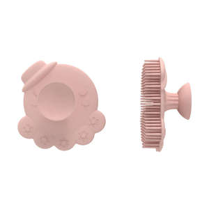 Venta caliente de silicona bebé niños champú cepillo bebé cepillo <span class=keywords><strong>para</strong></span> el cuidado del cabello baño <span class=keywords><strong>para</strong></span> la limpieza de la piel y la cabeza - Product Image 4