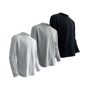 AUTICUP Camiseta deportiva de cuello redondo para hombre, estilo americano, color liso, nórdica, de hombros rectos, de seda helada Sorona, de secado rápido y elástica - Product Image 4
