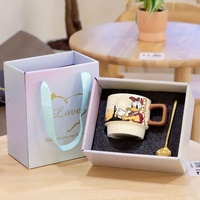 Boîte d'emballage personnalisée pour tasses en verre ensemble de tasse de luxe léger boîte cadeau tasses à café en céramique vente en gros ensemble de tasses à café boîte sac à main cadeau