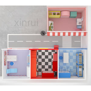 ผู้ช่วยชุมชนด้านการศึกษาเล่นในเมืองสำหรับเด็กๆในโรงเรียนอนุบาลนำเสนอประสบการณ์การเล่นสวมบทบาทแบบโต้ตอบและสมจริง - Product Image 3