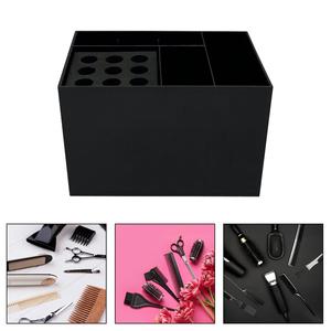 Organizzatore di forbici da barbiere nero a 9 buche supporto per strumenti da parrucchiere per uso domestico comodo Clip di stoccaggio - Product Image 6