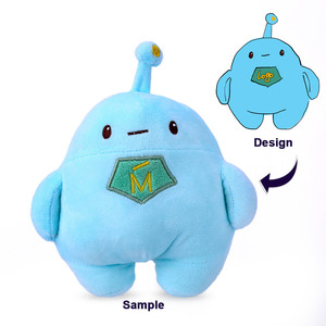 Peluche Personalizzato OEM a Forma di <span class=keywords><strong>Alieno</strong></span> Cartoon, Bambola Morbida Imbottita con Logo Ricamato, Peluche Personalizzati per Souvenir Aziendali - Product Image 1