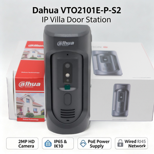 อุปกรณ์ควบคุมการเข้าออกบ้าน Dahua VTO2101E-P-S2 รุ่นดั้งเดิม  พร้อมอินเตอร์คอม  แผงโลหะผสมสังกะสี  มาตรฐาน IP65 และ IK10  รองรับการสื่อสารสองทาง - Product Image 1