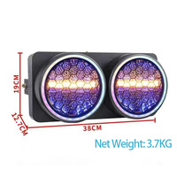 Projecteur LED matriciel rétro DMX512 pour scène DJ, lumière stroboscopique et wash pour une ambiance romantique, mariages et spectacles