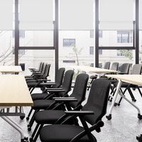 Chaise d'apprentissage et de formation moderne pliable en maille PVC
