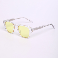 Lunettes de jeu rétro épaisses carrées Finewell 3506F, verres rouges, lunettes de sommeil, anti-lumière bleue, lunettes de jeu pour hommes et femmes
