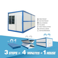 Facile à installer maison 20ft 40ft maison de conteneur pliante maison de bureau de conteneur portable préfabriqué pliable