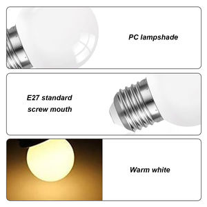 6 paquets d'ampoules <span class=keywords><strong>LED</strong></span> E27 1w 2w 3w Filament Edison 220v 240v Blanc chaud Laiteux/couvercle Petite vis <span class=keywords><strong>Baïonnette</strong></span> Extérieur Étanche Lampe domestique - Product Image 6