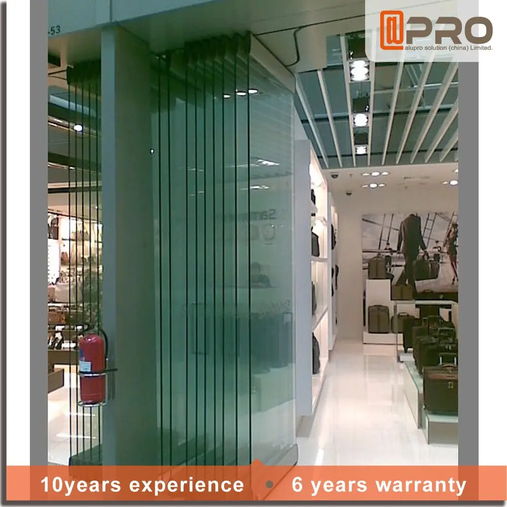 Customized Aluminium glass design patio doors for house front glass bifold door frameless exterior folding doors