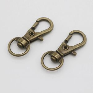 Großhandel Karabinerhaken Schlüsselanhänger Metall-Schlüsselketten DIY Schlüsselband Zubehör Schlüsselanhänger in Großmengen Drehbarer Karabinerhaken Schlüsselring - Product Image 4