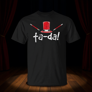 Camiseta Ta-Da Abracadabra con Diseño de Varita Mágica y Cartas, Camiseta Promocional Atractiva con un Diseño Intrigante - Product Image 3