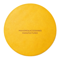 Protection de table de mahjong ronde 31 pouces 33 pouces 36 pouces, protection de surface de jeu, tapis anti-bruit pour tuiles de mahjong