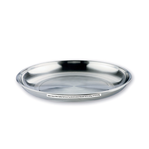 Vassoio per Frutti di Mare Garinox in Acciaio Inox, Piatto Rotondo in Metallo Lucidato, Lavabile in Lavastoviglie, per Cene ed Eventi - Product Image 3