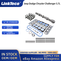 Kit de elevadores de leva Linkteco NON MDS para juego de juntas de cabeza para Jeep Dodge Chrysler Challenger 5.7L Hemi 2009-2017 53021726AE